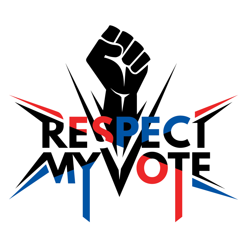Respect My Vote Logo with Outline